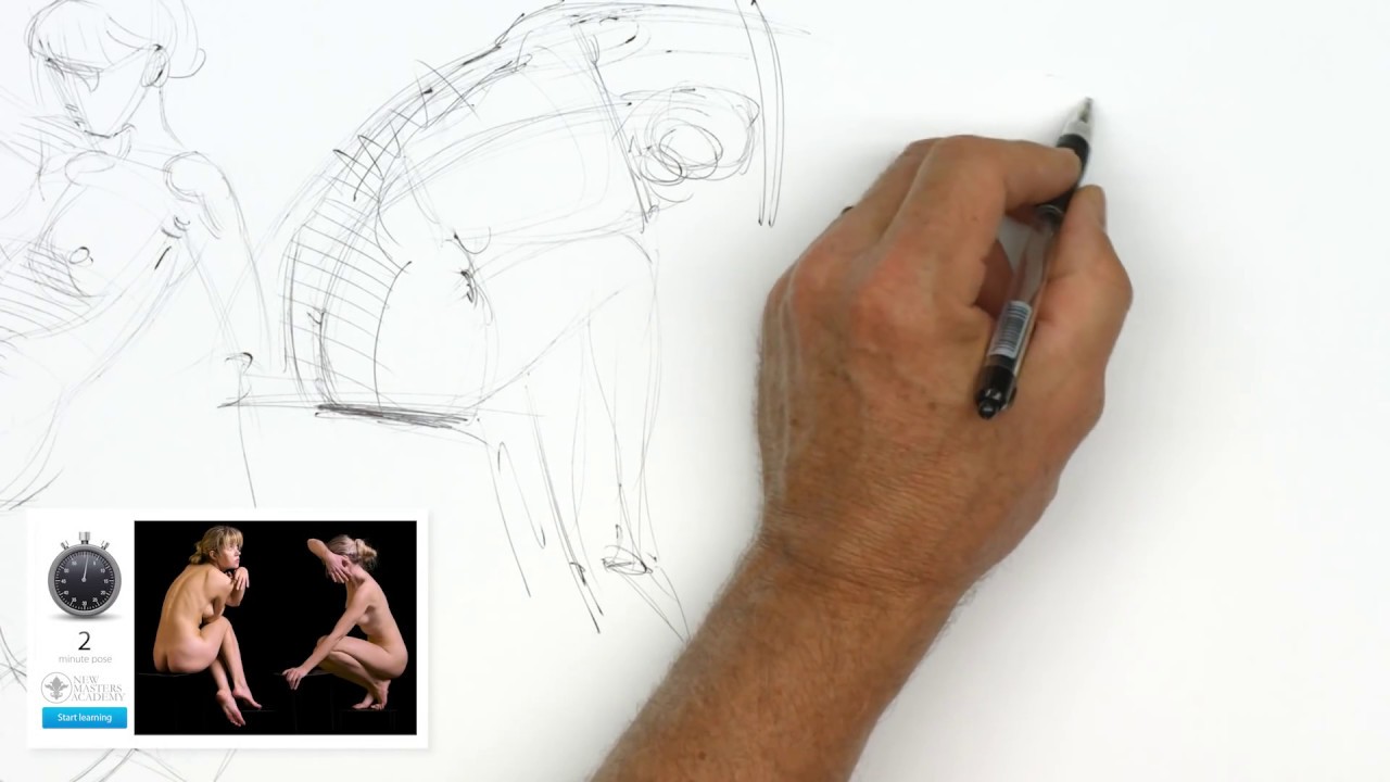 Timed Model Drawing Session 3 // Instructor: Steve Huston
