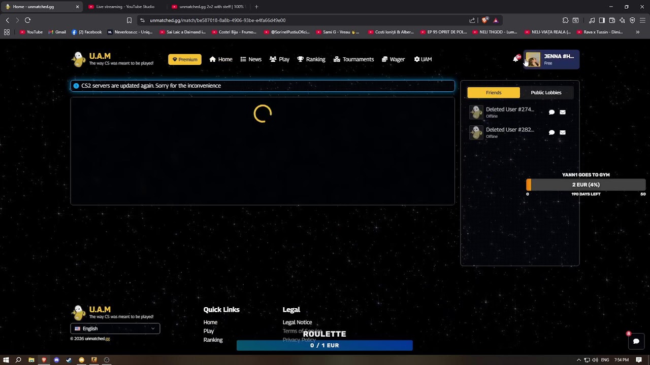 unmatched.gg 2v2 with steff  | 100% WIN ROULETTE 🎰