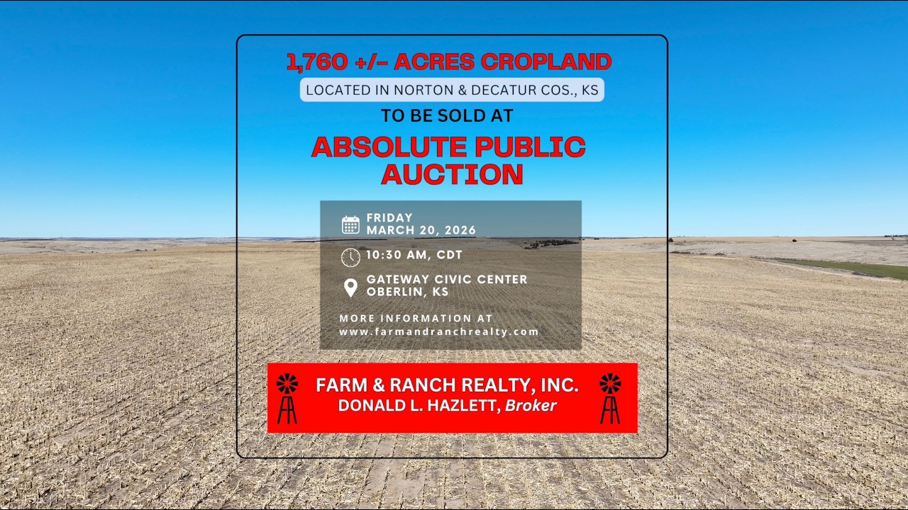 Decatur & Norton COS., KS - 1,760 +/- Acres to be sold at Absolute Auction