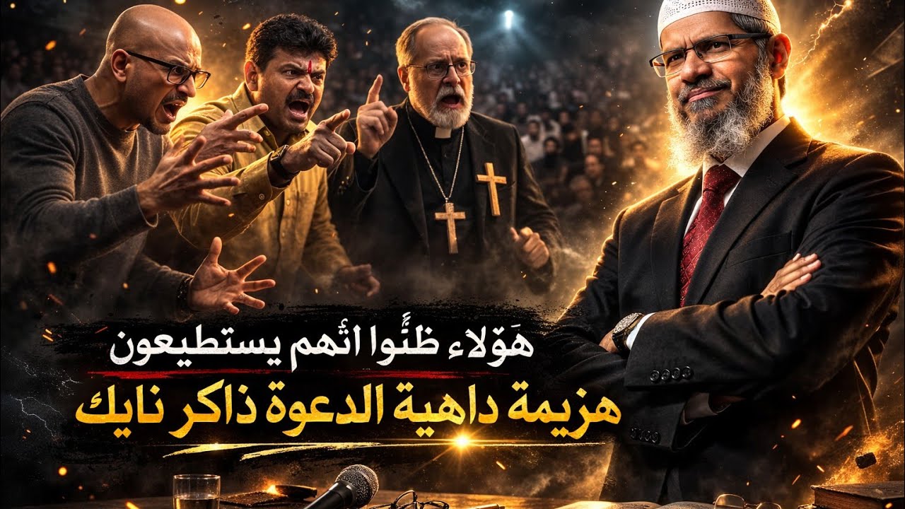مناظرة حادّة 🔥 ذاكر نايك يواجه أستاذًا ملحدًا وقسًّا مسيحيًا | هل قال يسوع أنا هو الحياة؟