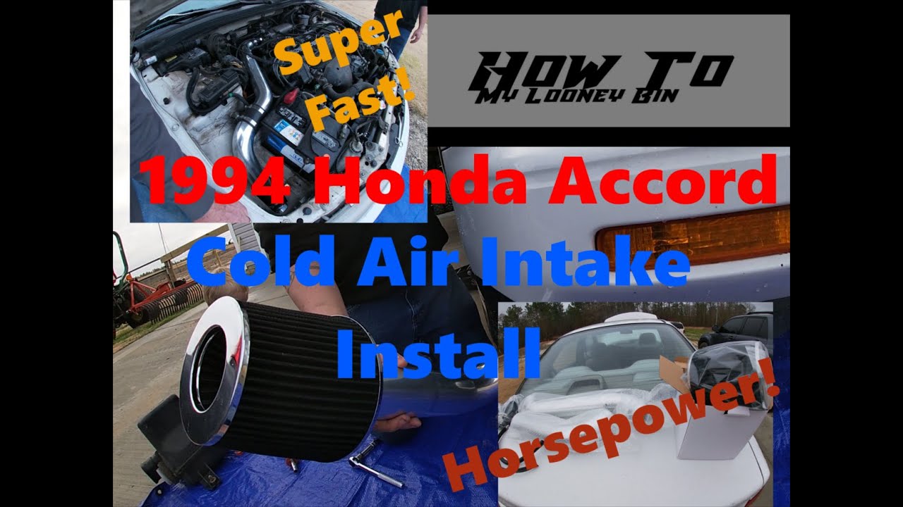 Установка системы холодного впуска воздуха Honda Accord 1994 (93 94 95 96 97)