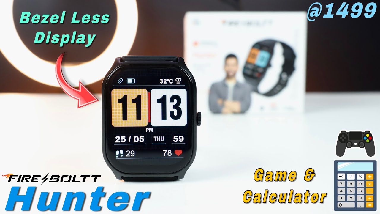 Big Bezel Less Display Smartwatch Under 1500 || Fire Boltt Hunter Review Best smartwatch Under 2000