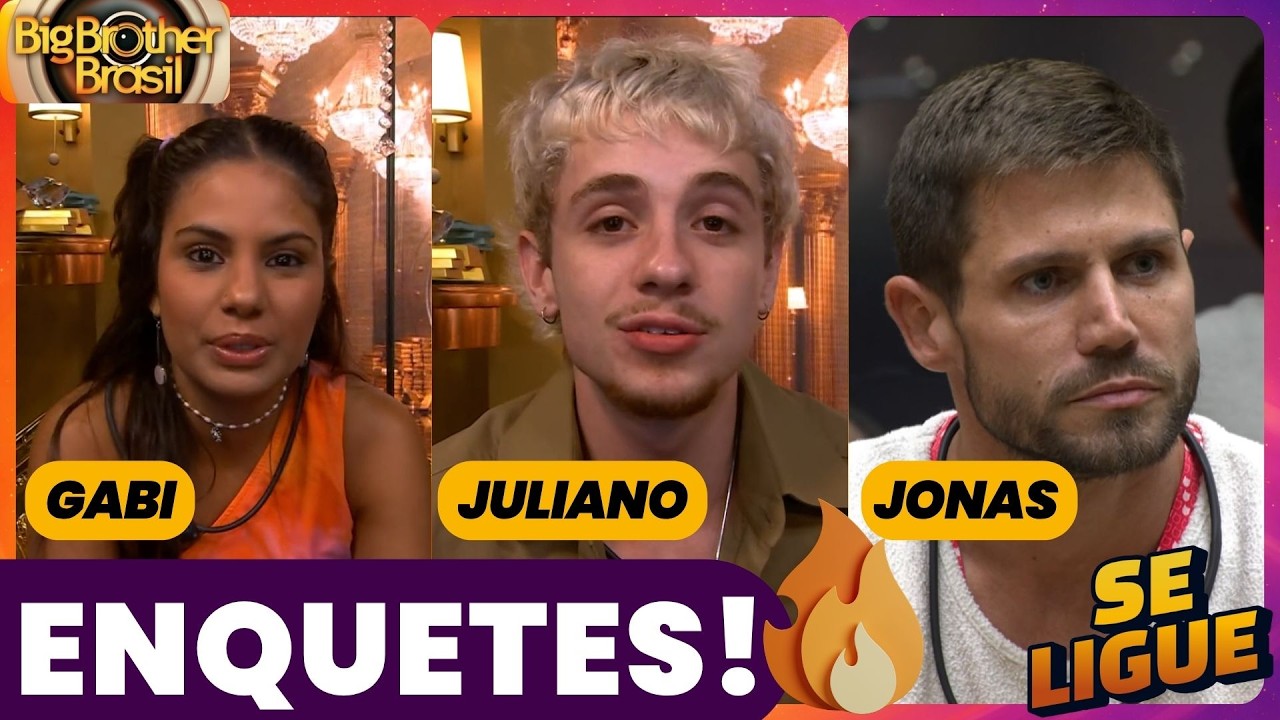 BBB 26 💣 Parcial das ENQUETES ATUALIZADAS! Gabi, Jonas ou Juliano quem sai nesse Pared&atilde;o?