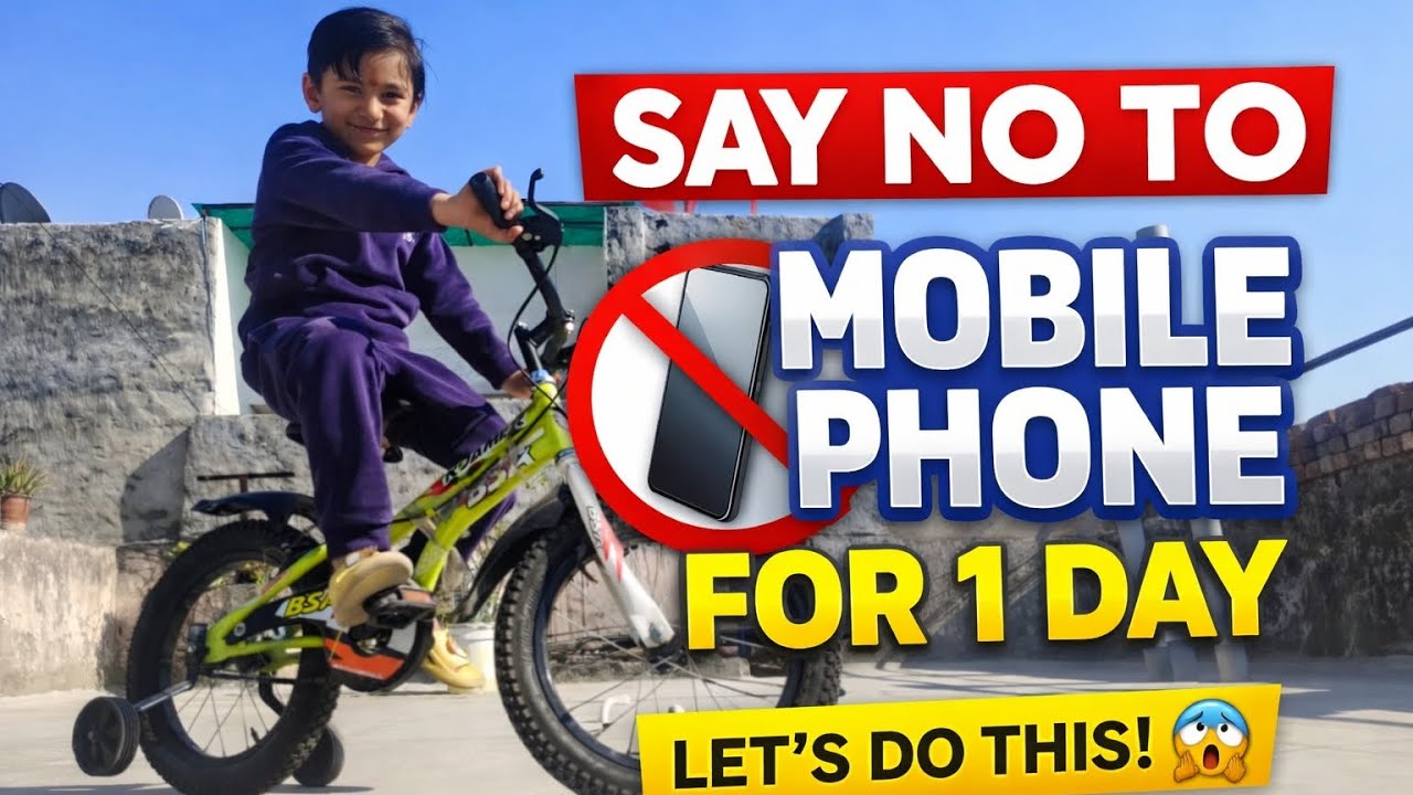One day challenge by Vaidik. SAY NO TO MOBILE.! 