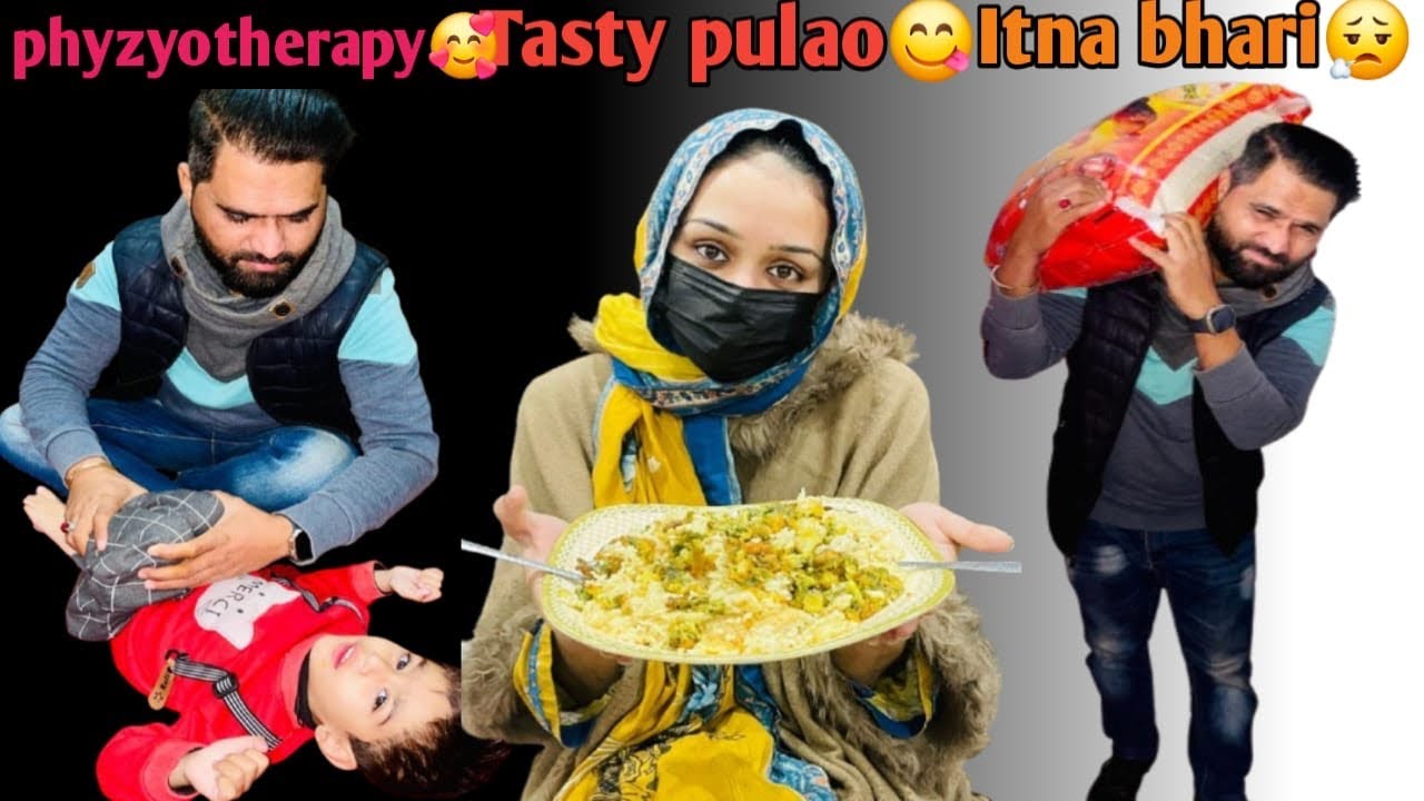 Umer ki phyzotherapy krwai ❤️# shop ki chezy le aye itni bhari bori 😤#tasty aloo pulao😋