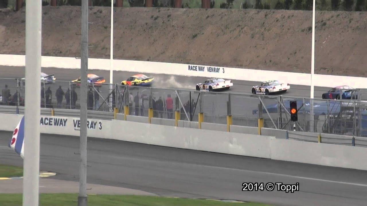 Raceway Venray 21-04-2014 Late Model V8 Supercup 3e Manche + Huldiging (23'21)