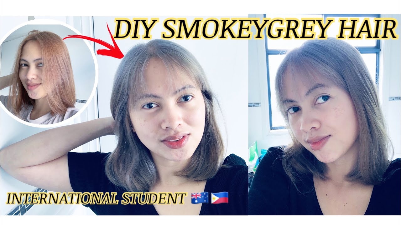 I BLEACHED AND DYED MY HAIR SMOKEY GREY AT HOME | L'OR&Eacute;AL PARIS COLORISTA PERMANENT GEL ||VELBASILIO