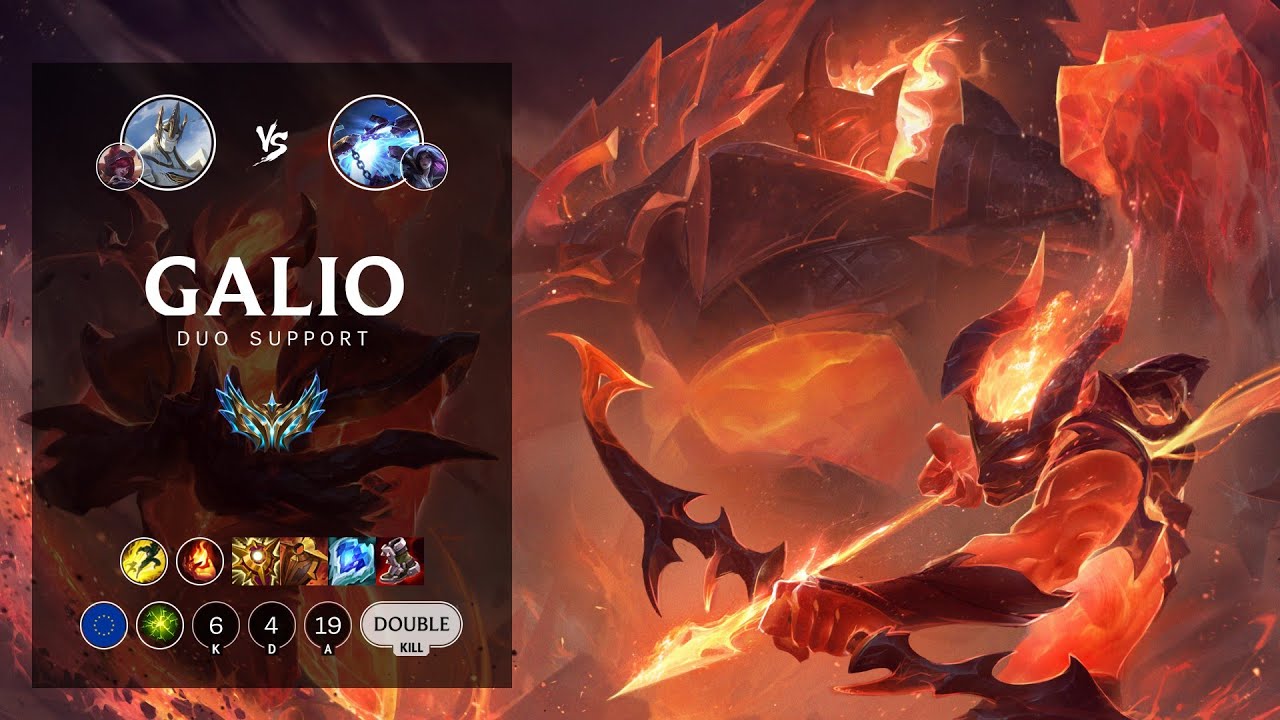 Galio Support vs Xerath - EUW Challenger Patch 12.7