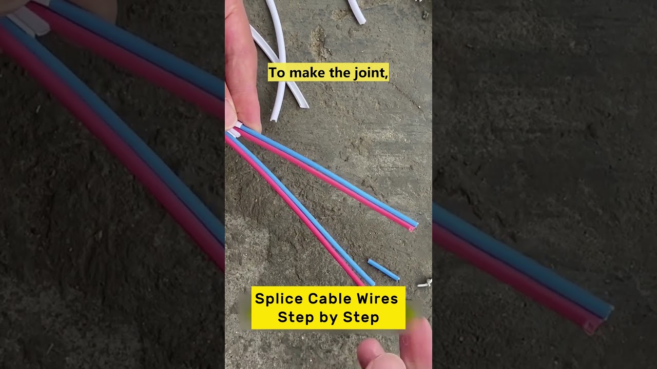 How to Make Staggered Splices of Electrical Wires | Staggered Splicing #howto #connection #wiring