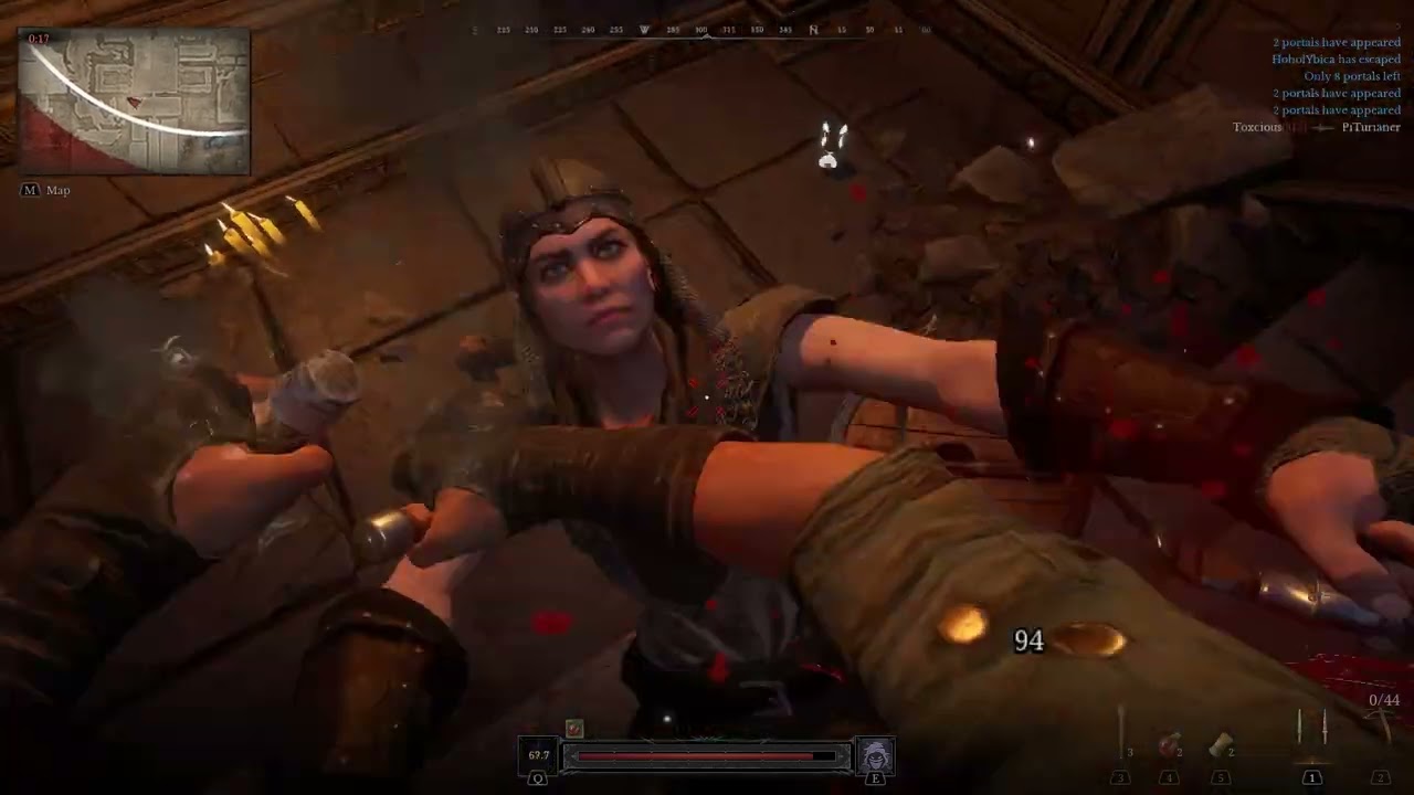 Dungeonborne rogue solo clips