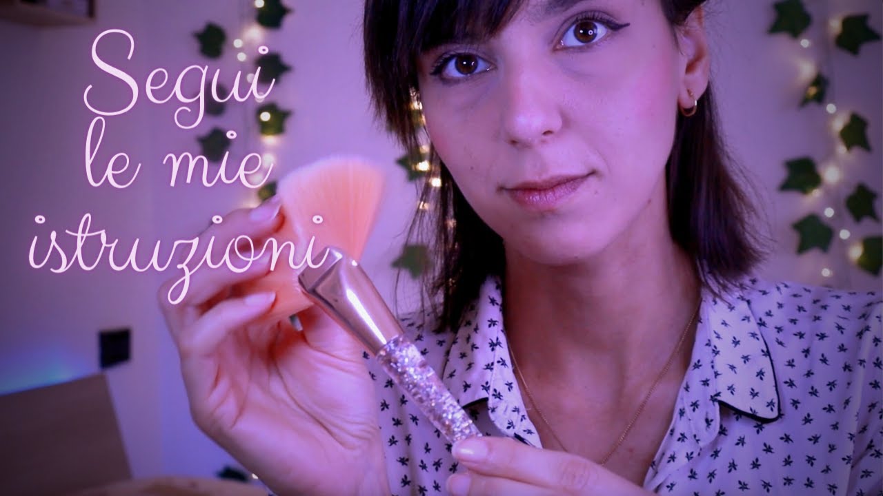 ASMR 💜 RILASSAMENTO LENTO GUIDATO | con VoiceOver e TONGUE CLICKING INTENSO 👅