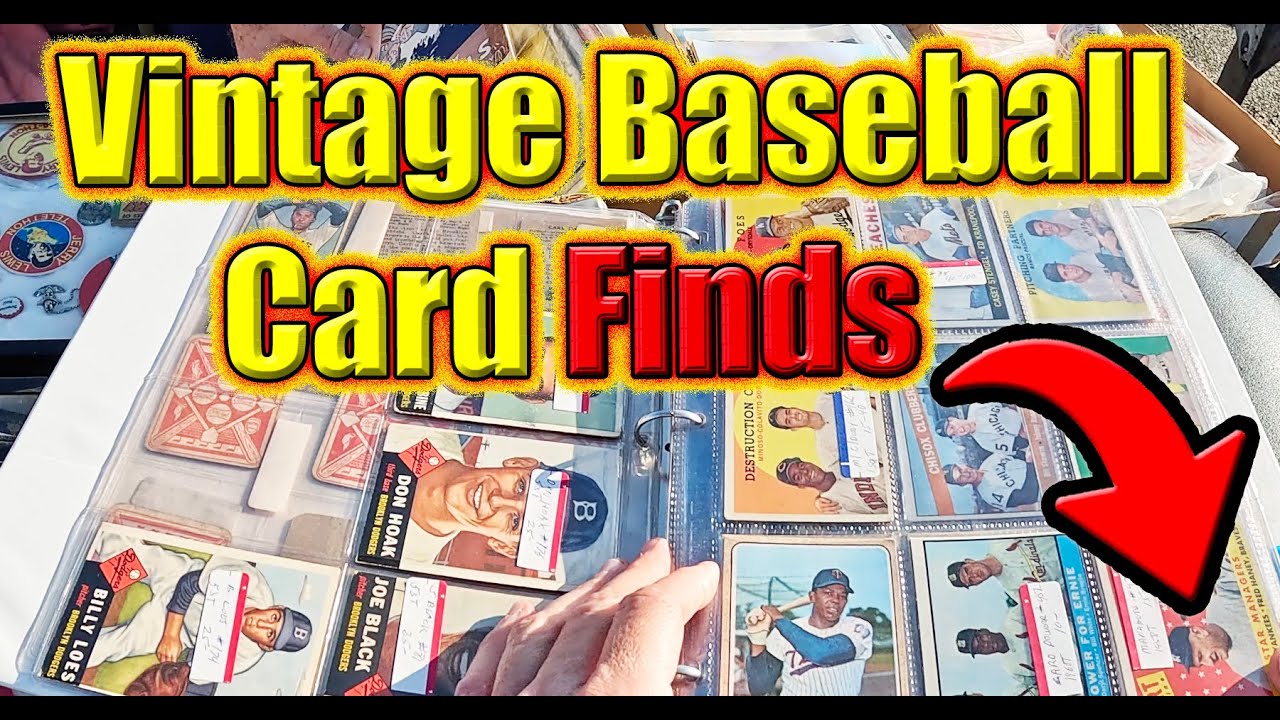 Vintage Baseball Card Flea Market Finds & #Giveaway Winner Announced #sportscards #fleamarketfinds