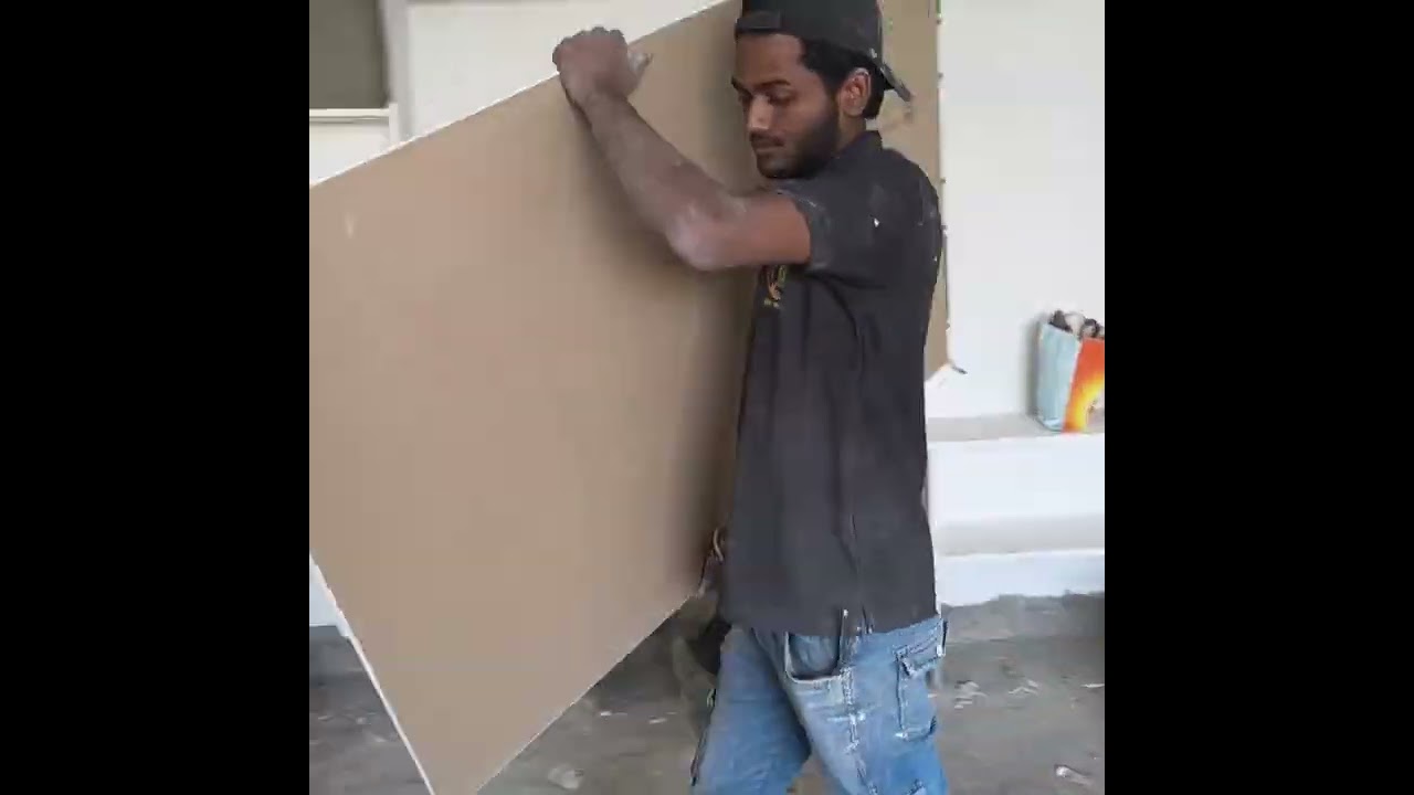 Gypsum framing installation as per customer requirement#
