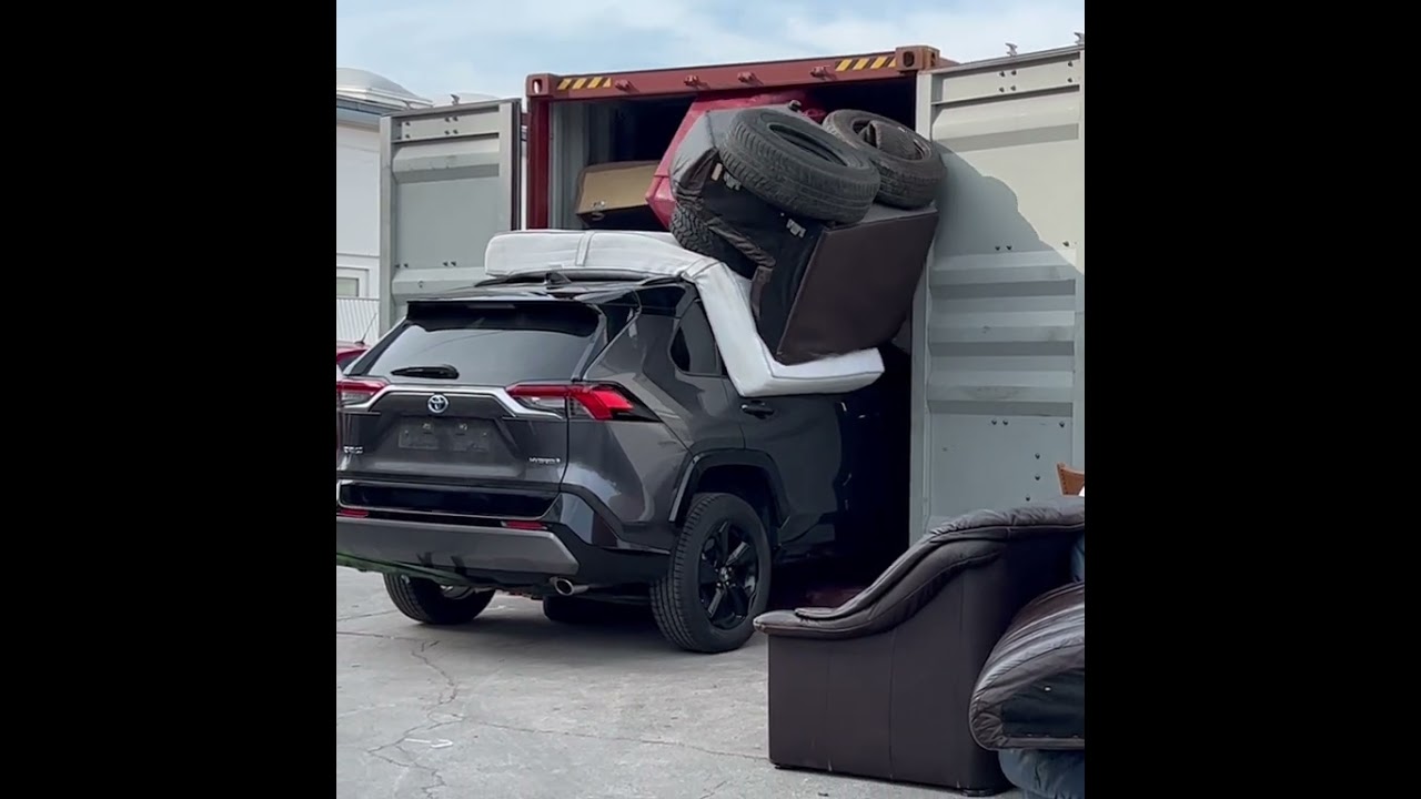 Stolen Toyota Recovered by DIGITPOL - #seized  and Removed From Shipping #container #stolen #africa