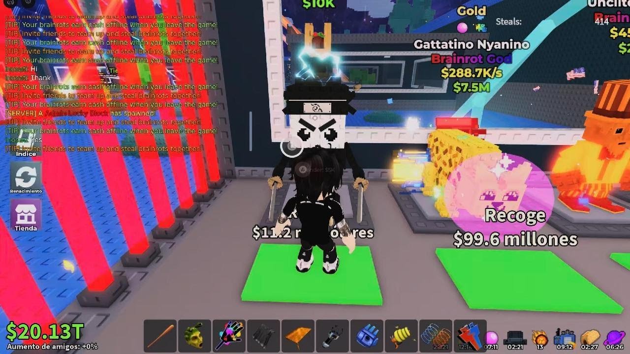 Admin abuse roba un brainrot