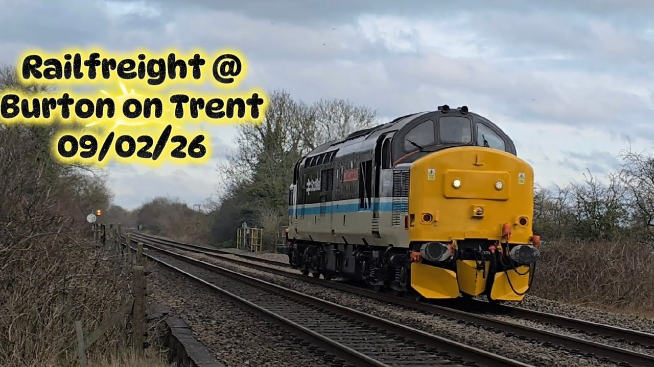 Train spotting at Burton on Trent 09/02/26