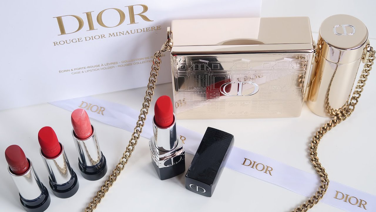 Review Rouge Dior Minaudiere Dior Holiday Collection 2021 เปิดกล่องเซทลิปแบบละเอียด I MODTRIMOSA