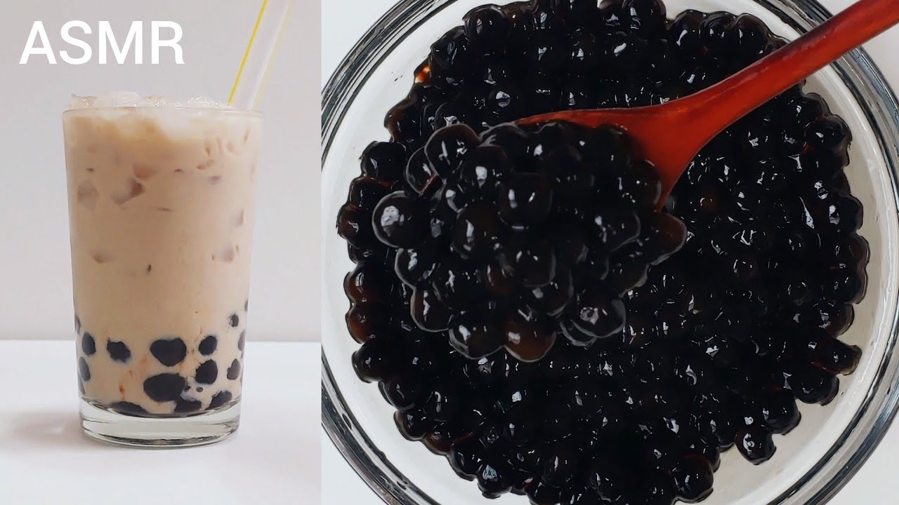 집에서 타피오카펄 맛있게 삶는 방법(소분/냉동보관/해동 팁) ASMR BLACK BOBA TAPIOCA PEARLS