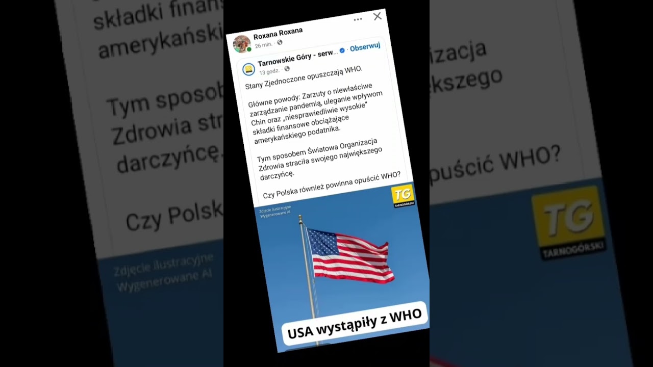 USA skończą działalność WHO