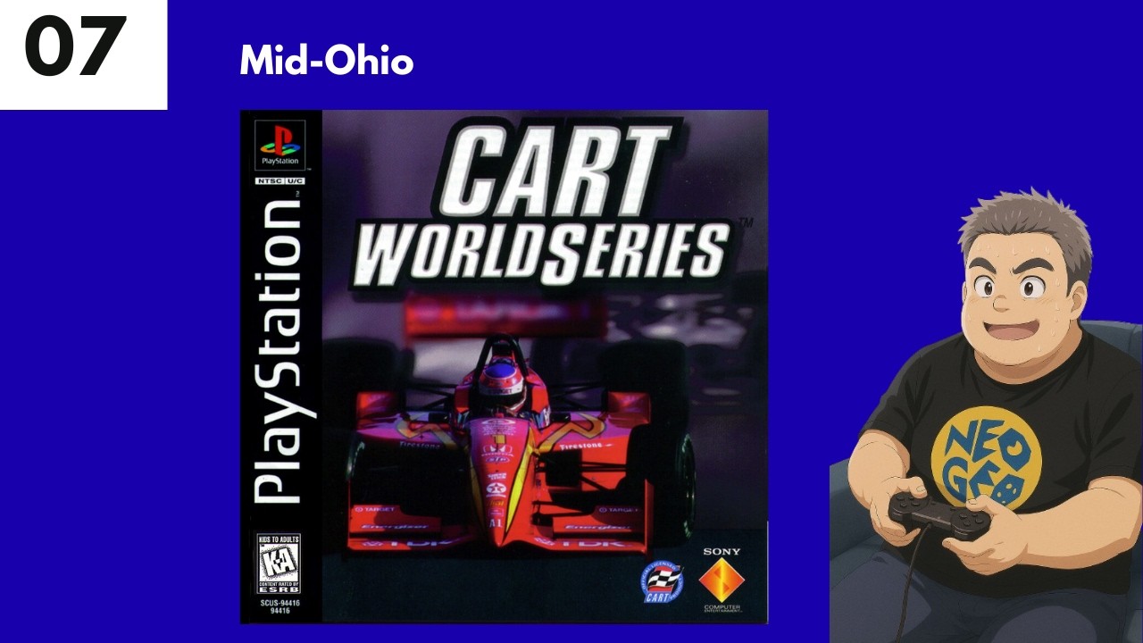 Tentando correr em Mid-Ohio - CART World Series - Playstation 1