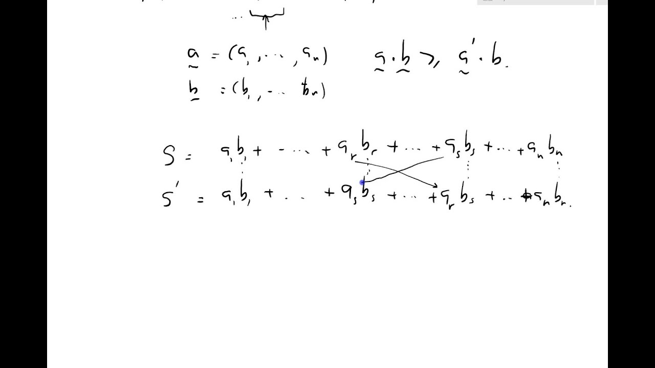 14 - Rearrangement inequality and proof