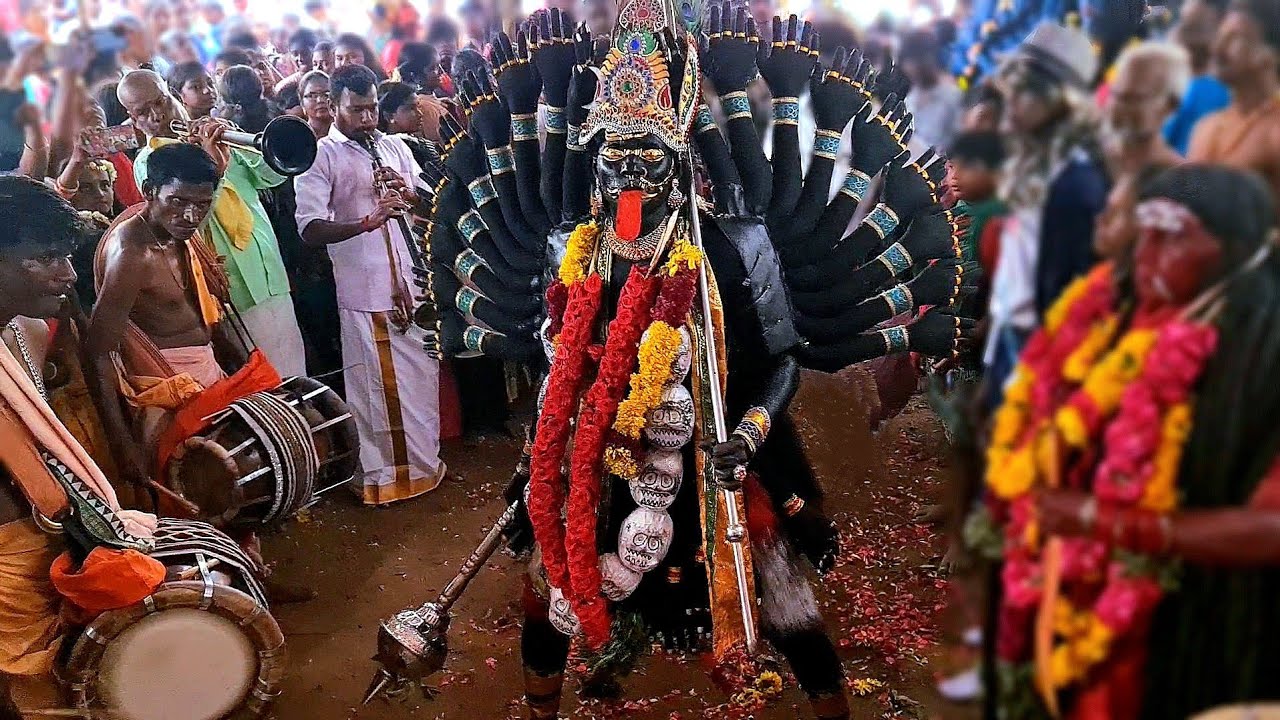 மயான காளி அழைப்பு | காளி ஆட்டம் நையாண்டி மேளம் | Kulasai Mutharamman #kali #melam #viral #krichmedia