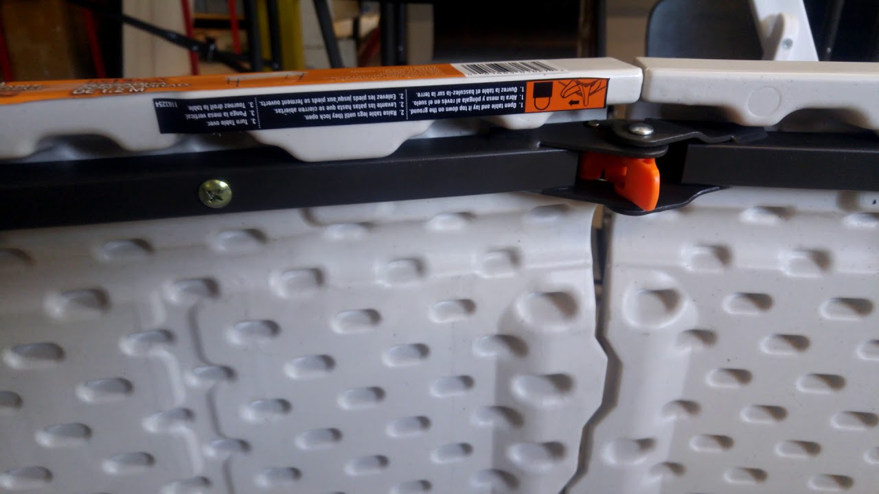 How Lifetime Fold In Half Tables lock when being set up. How locking tabs work. FIH Table Set Up