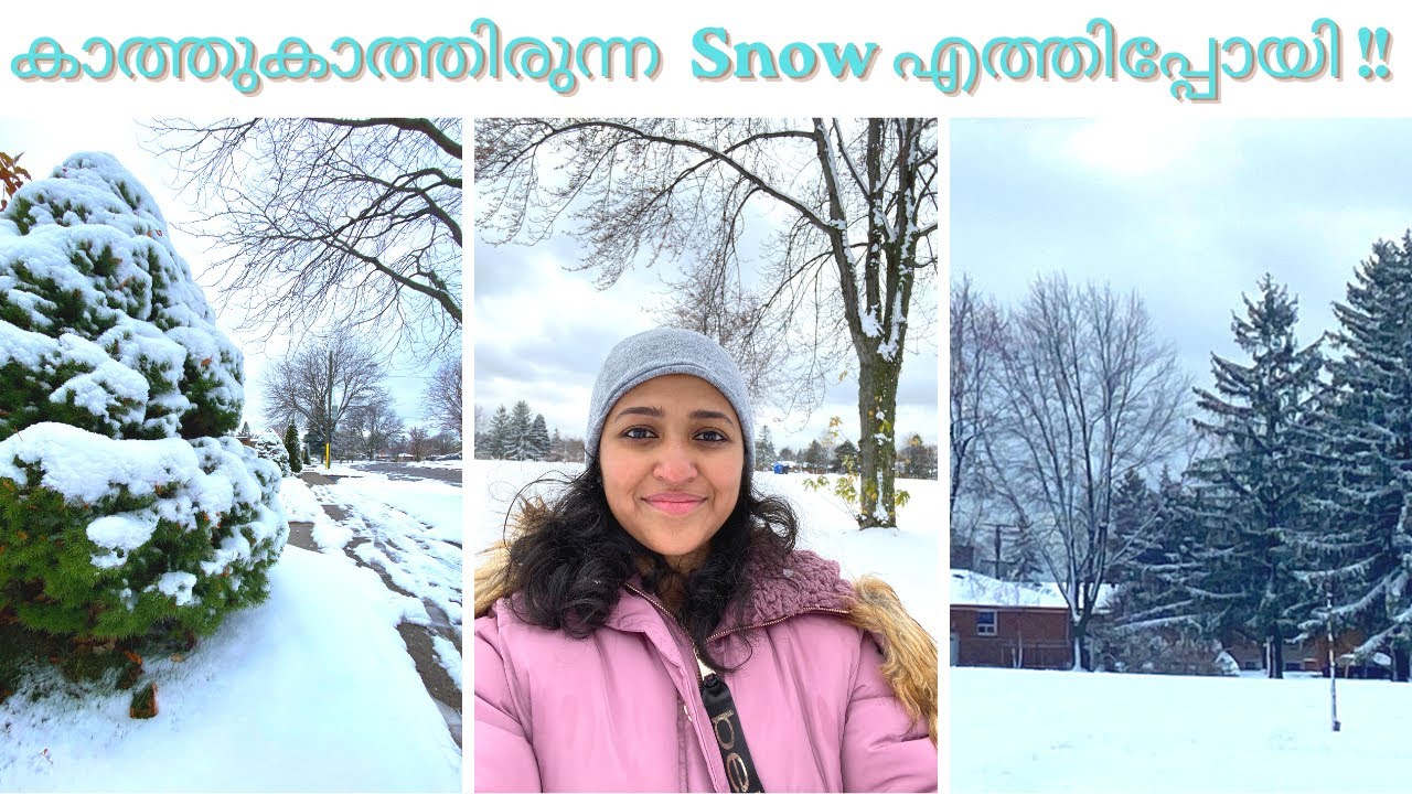 Cozy Snow Day In Toronto | First Snow Of The Season | Malayalam | Canada