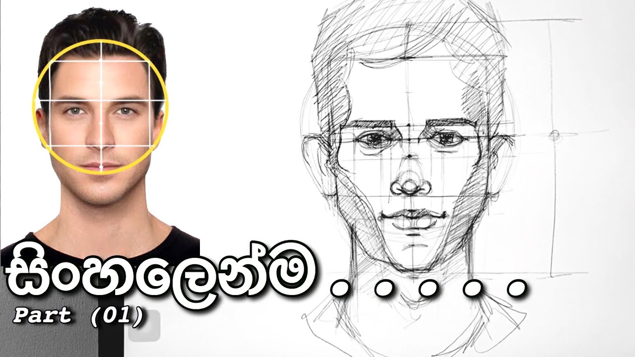 Face basic proportion/How to draw a face/katuwana samitha