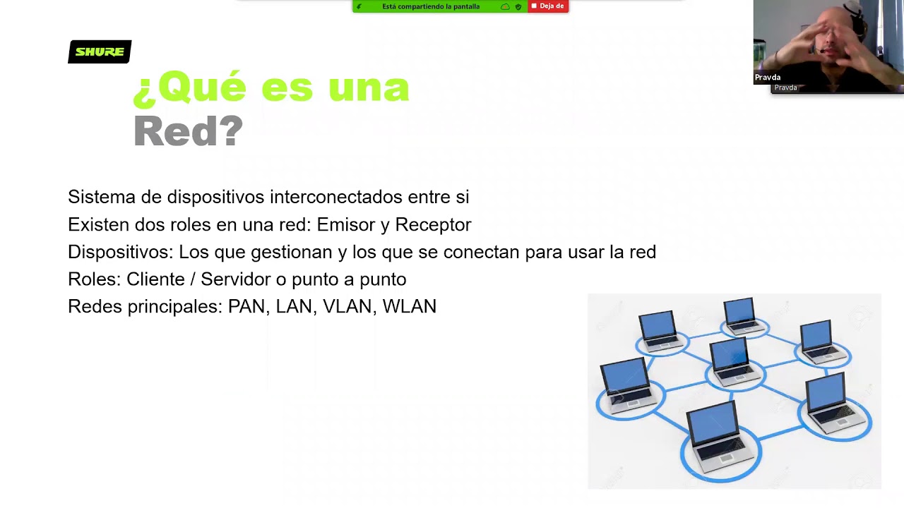 Tips de redes para sistemas Shure con  Dante