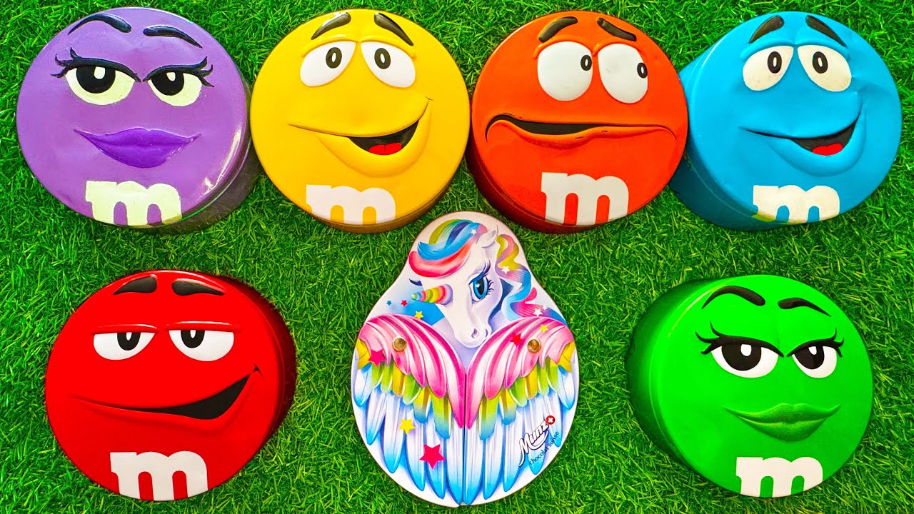 6 Minutes Satisfying with Relaxing Unboxing Colorful M&M'S & Yummy Munz Candy From Funny Boxes ASMR