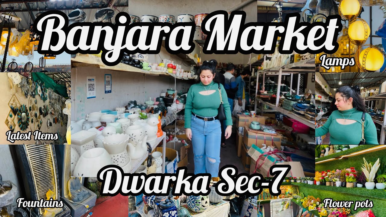 Banjara Market Latest Items With Prices | Dwarka Sec -7 Lamps | Plants | Home Decoration | Fountains