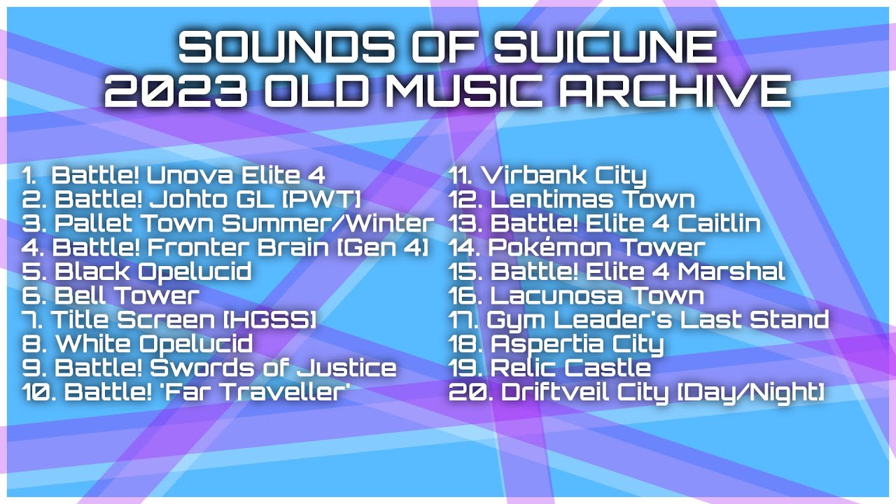 Sounds of Suicune: 2023 Old Music Archive