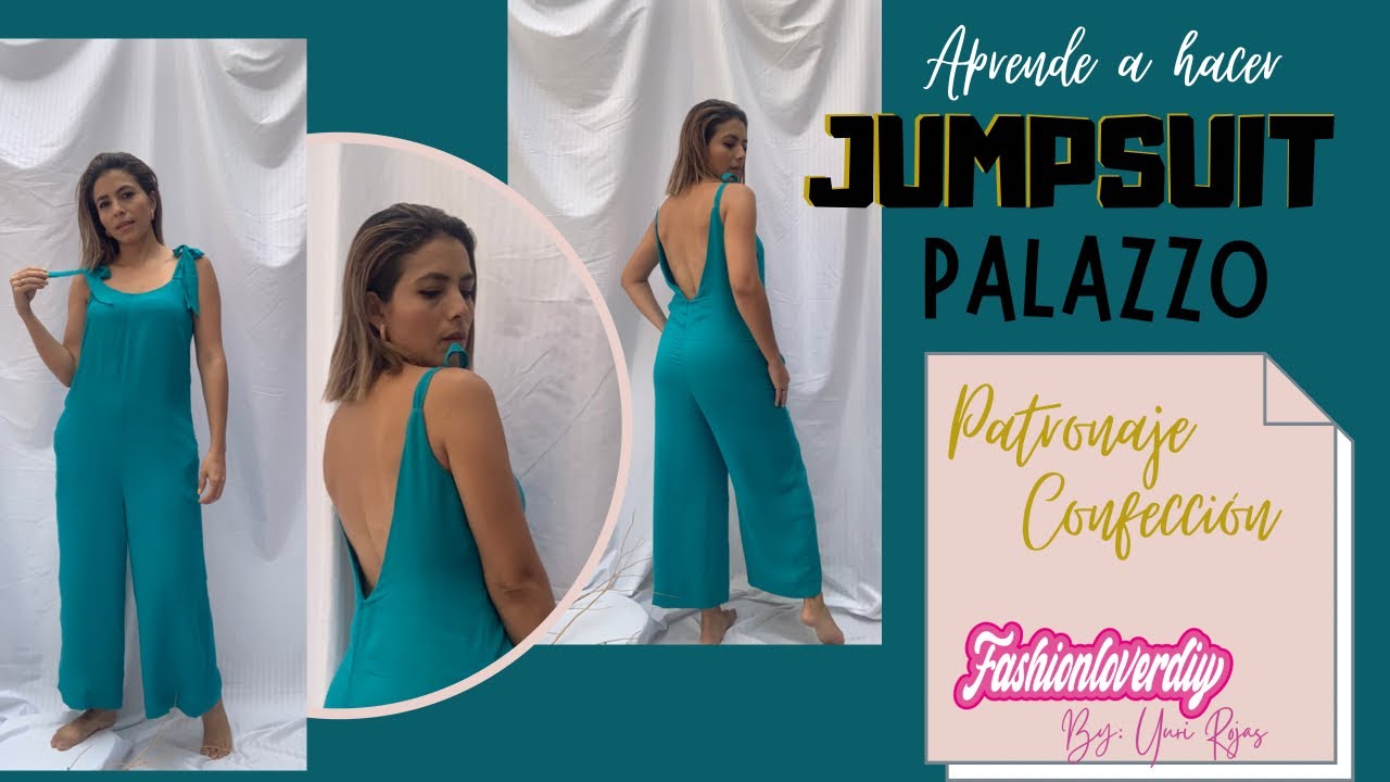 JUMPSUIT DE MODA FÁCIL Y RÁPIDO DE HACER/ENTERIZO CÓMODO Y HOLGADO #coseconmigo #tendencias