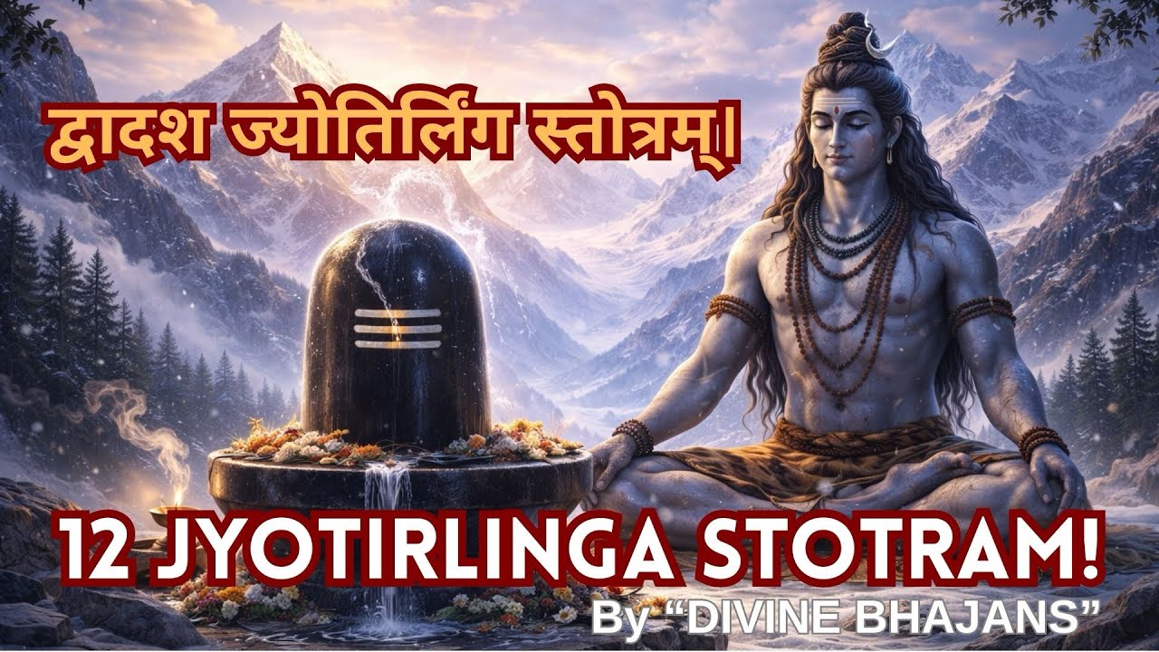 महाशिवरात्रि विशेष – द्वादश ज्योतिर्लिङ्ग स्तोत्रम्| Dwadasa Jyotirlinga Stotram!
