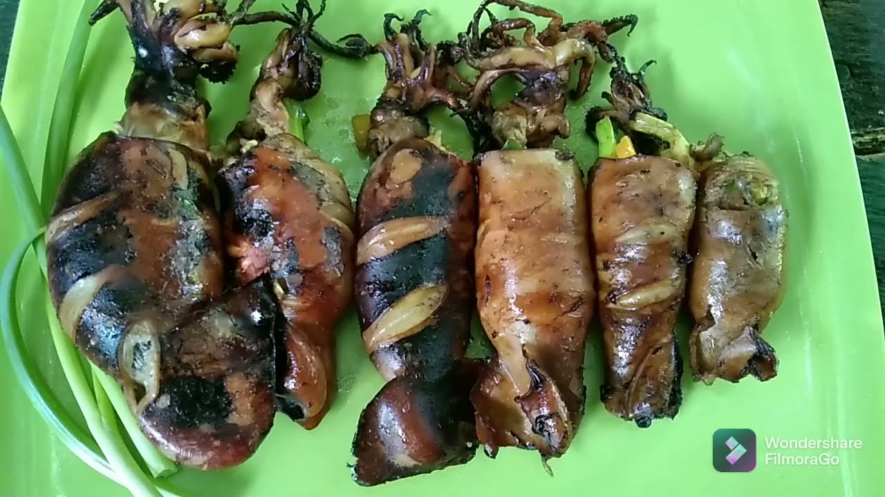 GRILLED STUFFED SQUID/INIHAW NA PUSIT