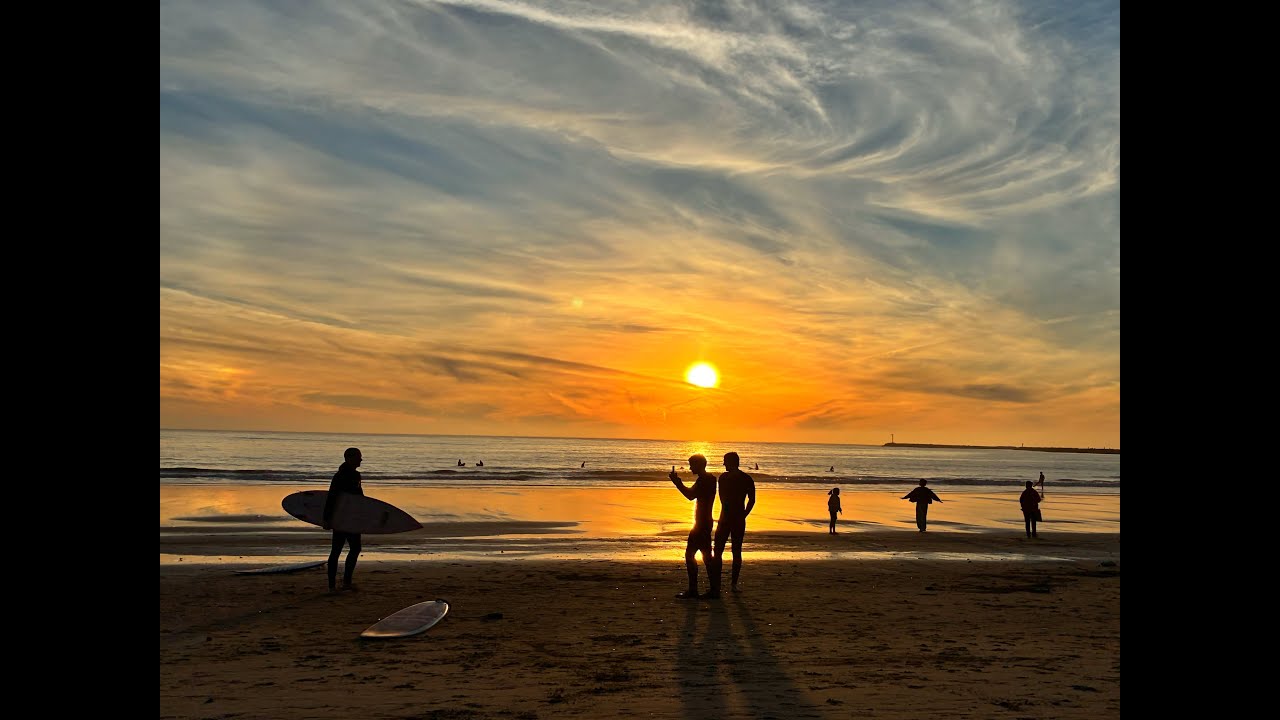 24/7 Beach Vibes: Watching the World Go By at Golden Hour | 4K Sunset Ambiance #onlycoastalvibes