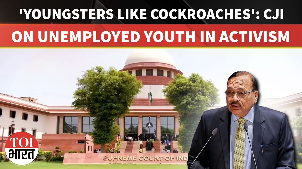 CJI Surya Kant&rsquo;s &lsquo;Cockroaches&rsquo; Remark On Unemployed Youth, Activism Draws Attention