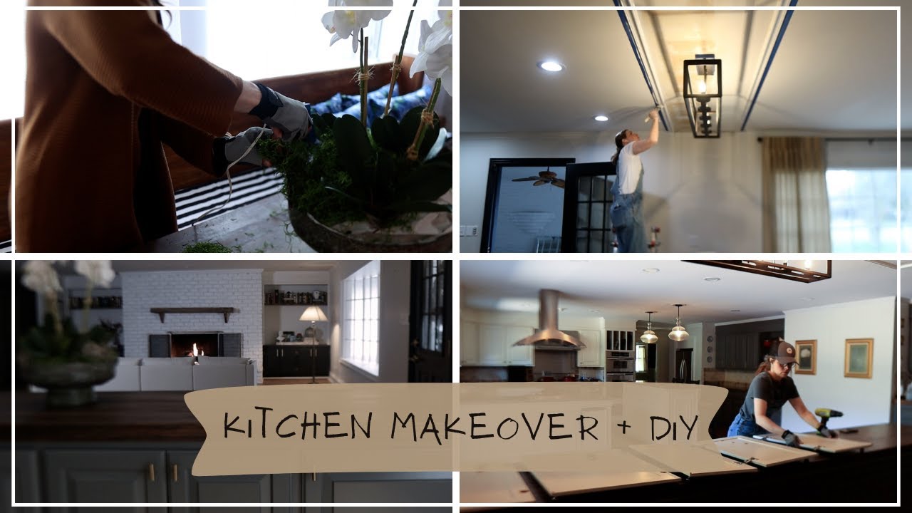 🎄 Getting My Kitchen Holiday Ready! Buffet Makeover + DIY Orchid Centerpiece