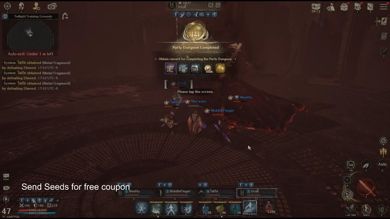 Night Crows Party Dungeon Stage 3 Completed - Cleric