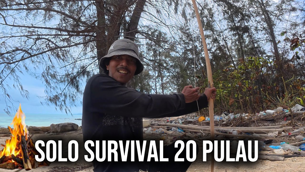 SOLO SURVIVAL 20 PULAU (10/20) | Bertahan Hidup di Pulau Tanpa Makan & Minum | Bikin Shelter