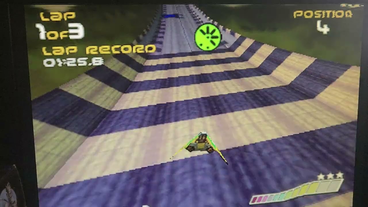 Wipeout 68k Amiga port. Amiga 1200 with pi32lite
