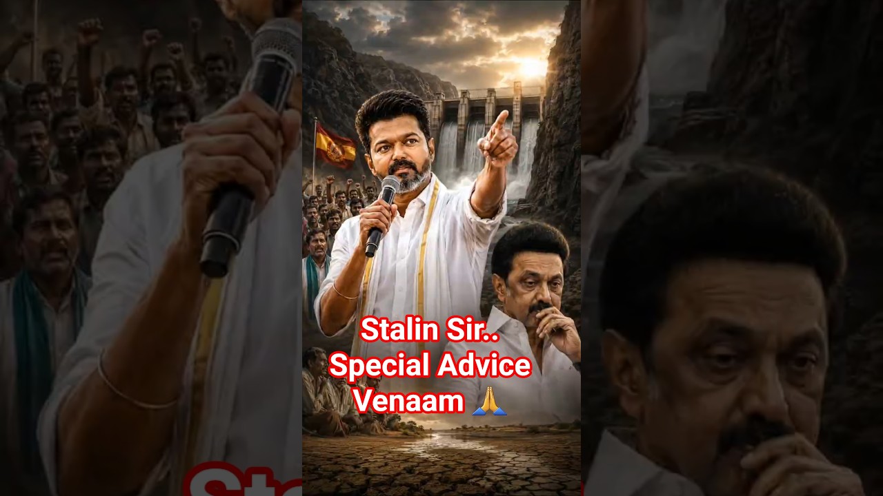 😲Stalin Sir..Mekedatu dam Issue la Special Advice Venaam😲 #tvkvirtualwarriors #thalapathyvijay #tvk