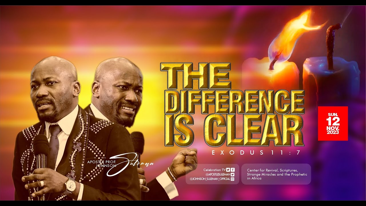 THE DIFFERENCE IS CLEAR🔥By Apostle Johnson Suleman (Sunday Service - 12th Nov. 2023)