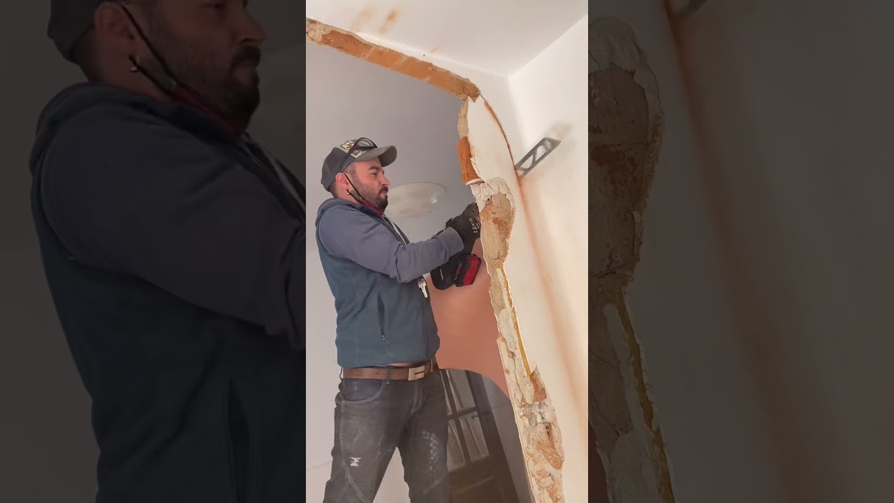 Brick Cutting - Wall Demolition #Shorts