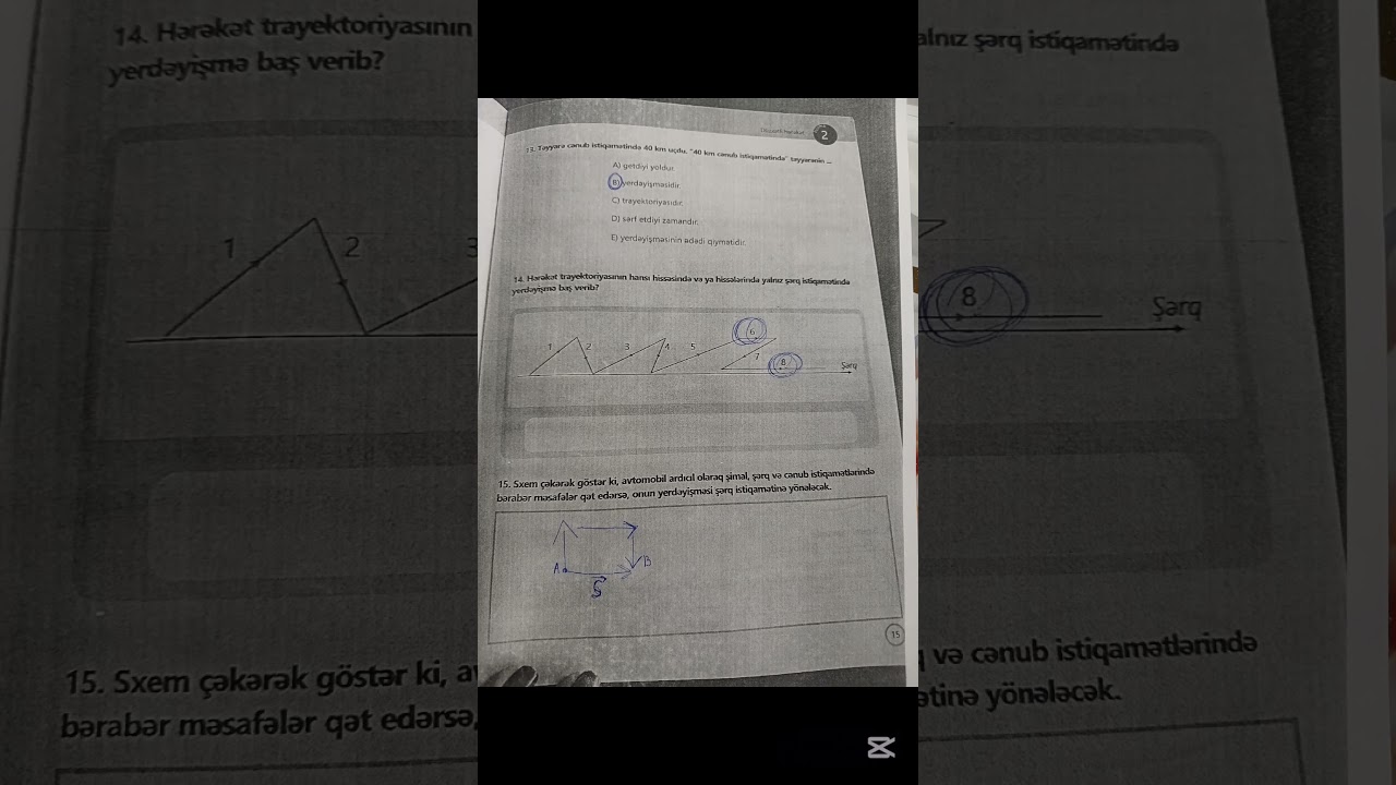 7-ci sinif Fizika iş dəftəri səh 15 #keşfet #kesfetollll #keşfetoll #study