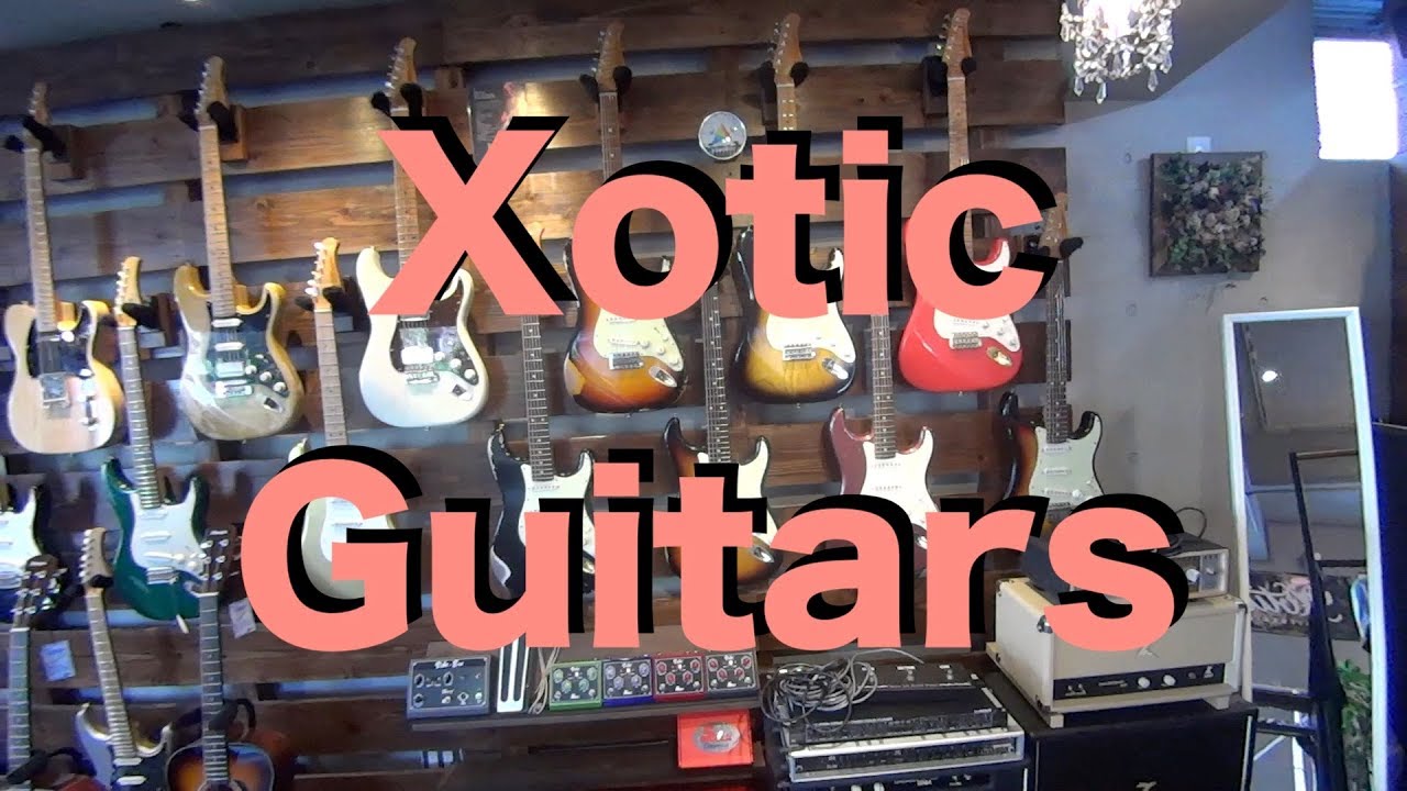 LA工房で一本一本魂を込めて製作されている「XOTiC Guitars」を弾かせていただきました！ at Xotique JAPAN SHOP