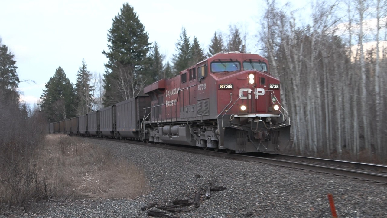 Skeena Pacific #2566 CPKC CoalEmpties East, Mile 66.8 Shuswap Sub, Salmon Arm, BC, Canada 2026-02-04
