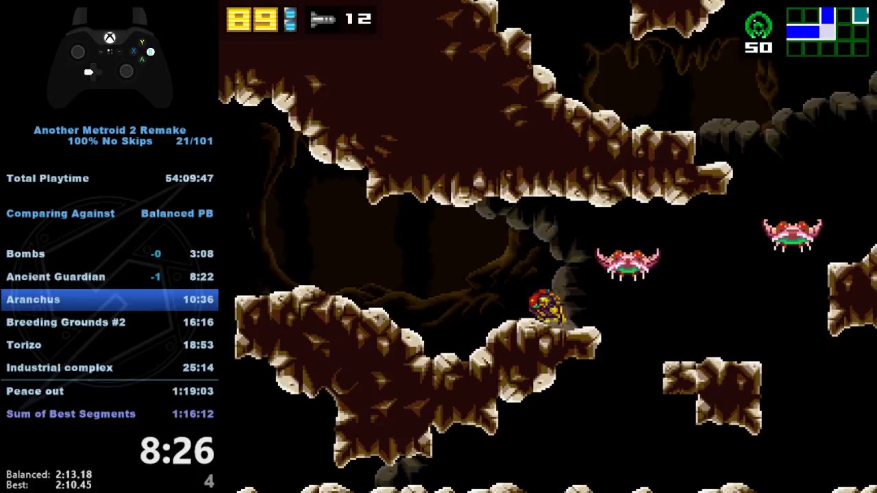 AM2R 100% No Skips speedrun in 1:18:45 RTA