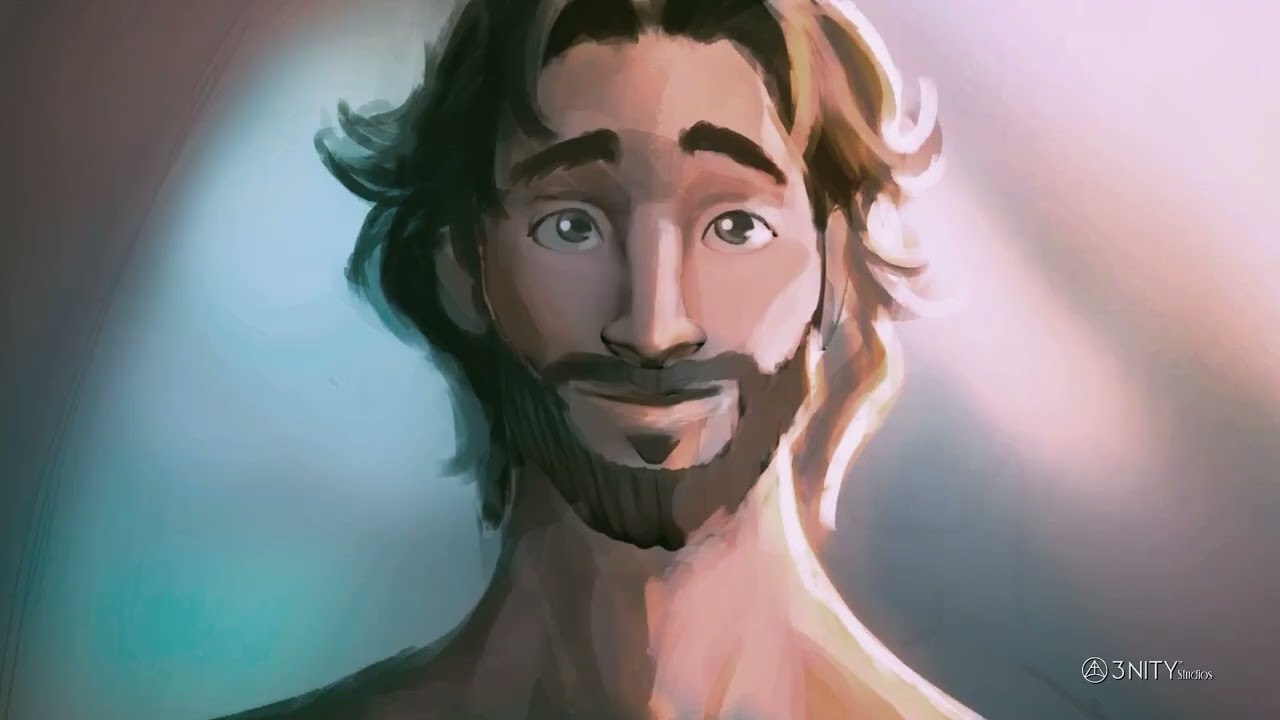 God the Son and Adam in Eden